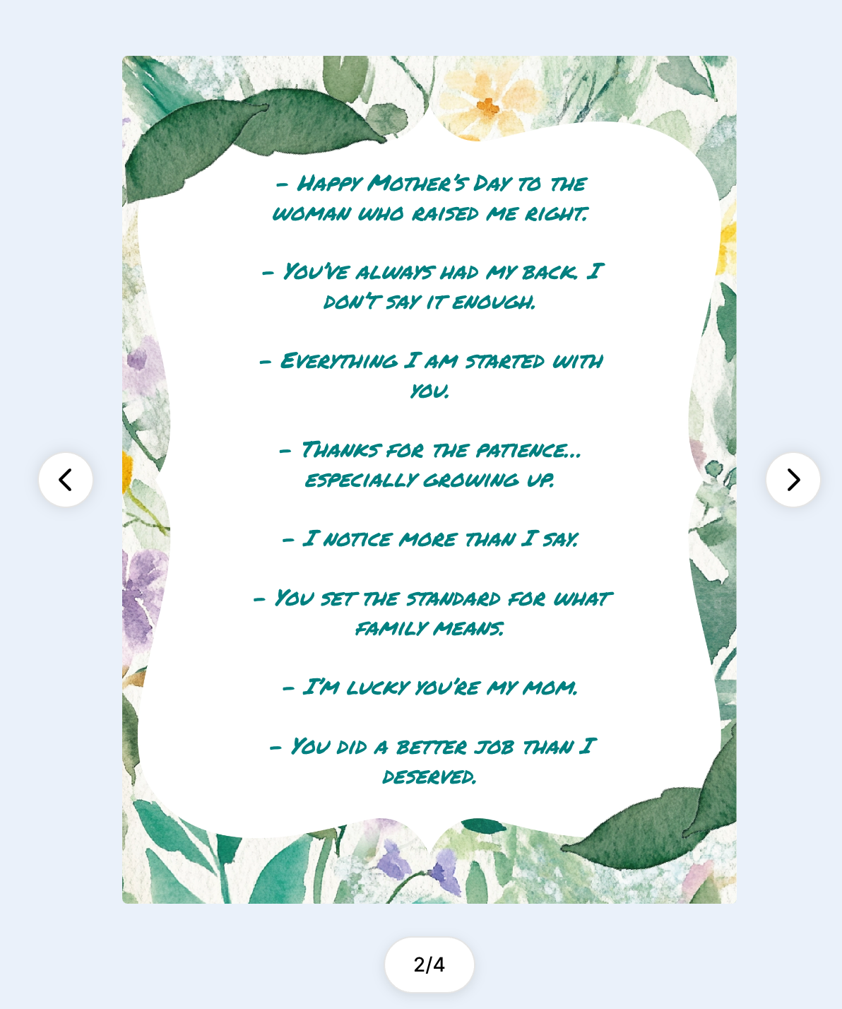 mother’s day messages from son on floral ecard design with heartfelt quotes for mom