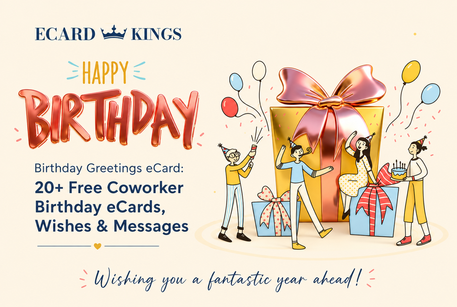 Birthday Greetings eCard: 20+ Free Coworker Birthday eCards, Wishes & Messages