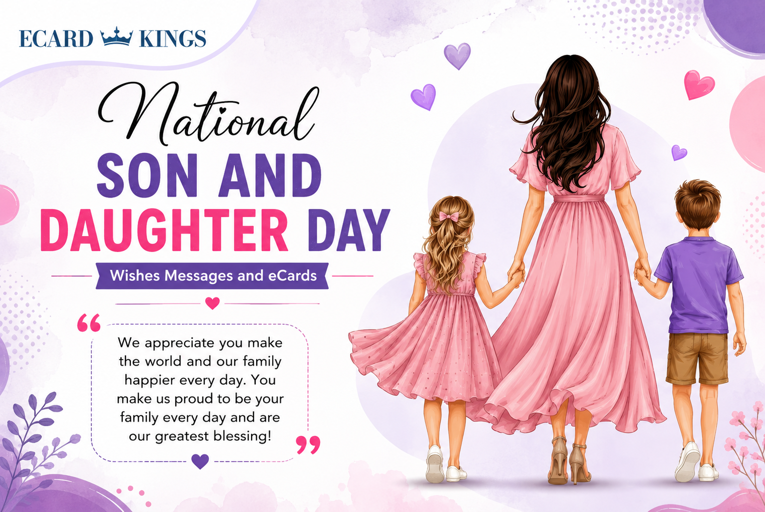 National Son and Daughter Day Wishes Messages and eCards