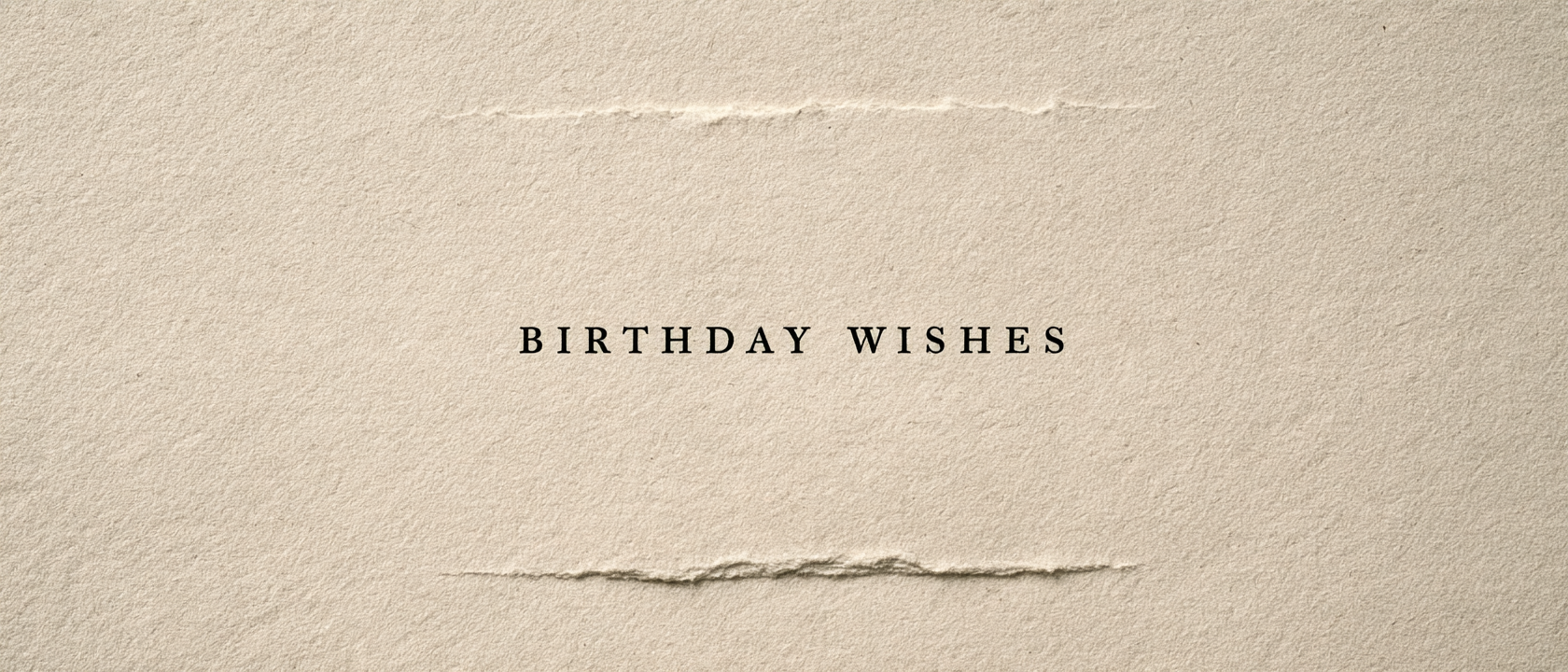 An eCard with the text "Birthday Wishes"