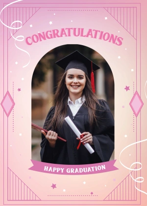 Happy Graduation Pink