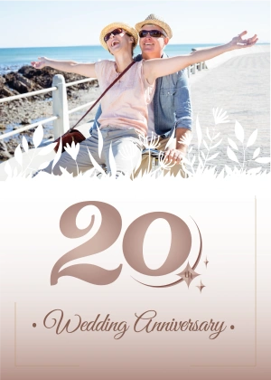 Milestone wedding anniversary couple