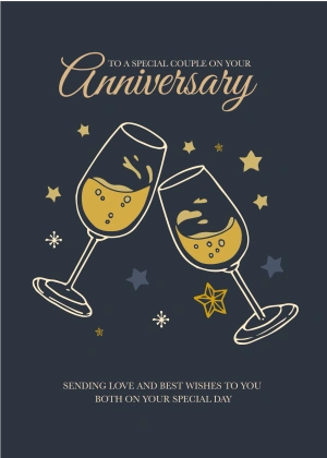 Champagne anniversary