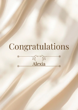 Congratulations Beige Wave