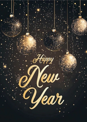 New year Tinsel Ball